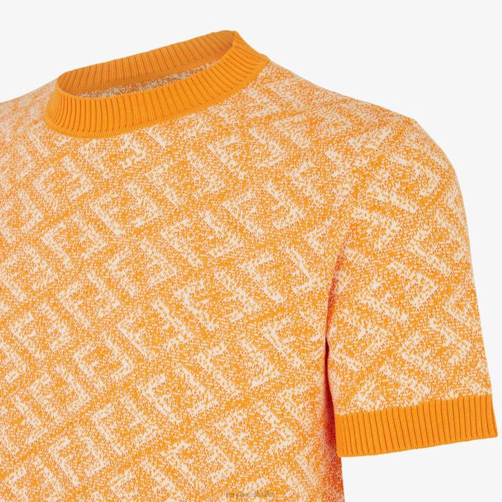 Men Apparel Fendi HP0B2032 Cotton Sweater Orange