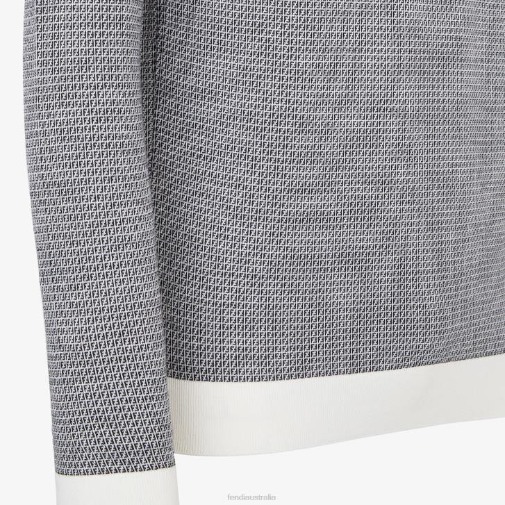 Men Apparel Fendi HP0B2163 Viscose Jumper Gray