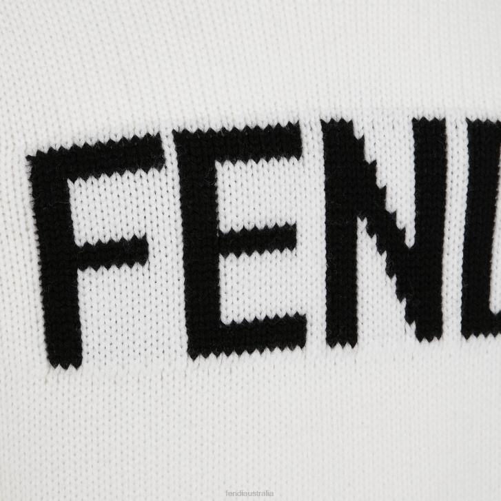 Men Apparel Fendi HP0B2167 Wool Sweater White