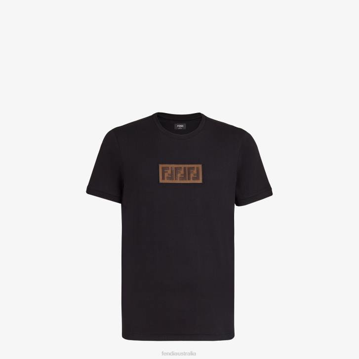 Men Apparel Fendi HP0B1936 Cotton T-Shirt Black