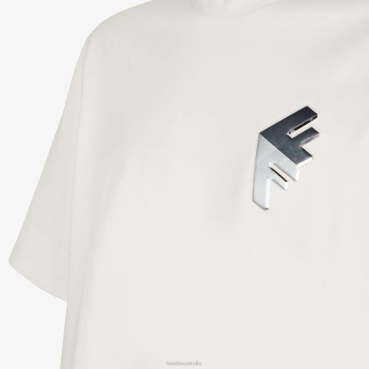 Men Apparel Fendi HP0B1956 Jersey T-Shirt White