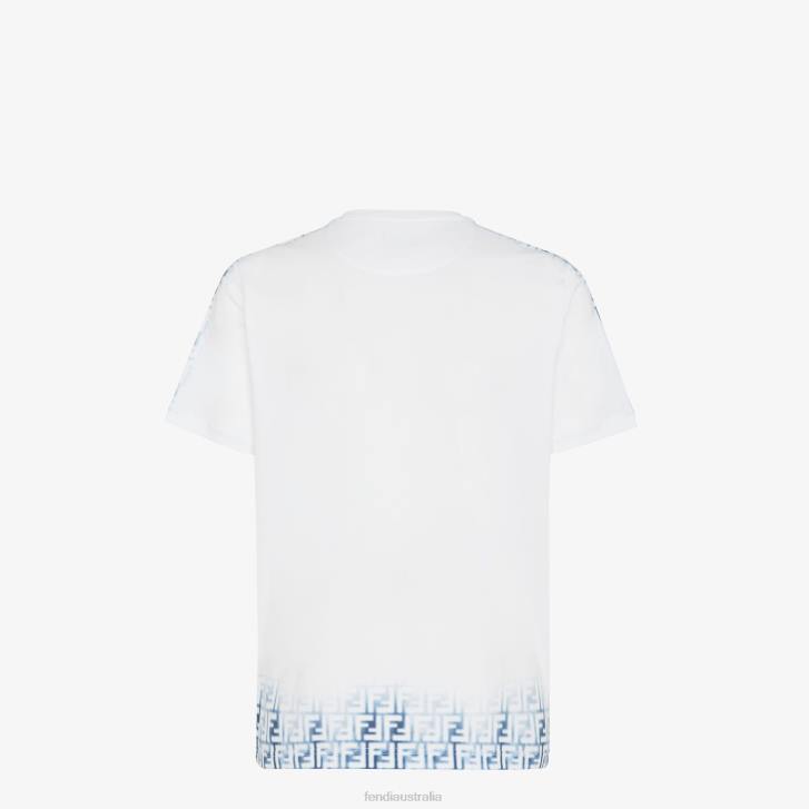 Men Apparel Fendi HP0B1957 Jersey T-Shirt White