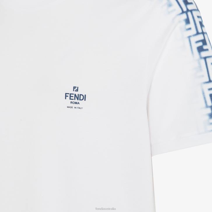 Men Apparel Fendi HP0B1957 Jersey T-Shirt White