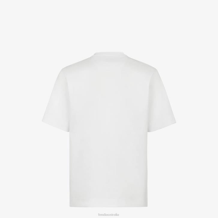 Men Apparel Fendi HP0B1962 Jersey T-Shirt White