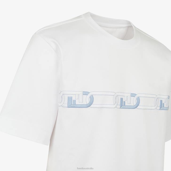 Men Apparel Fendi HP0B1962 Jersey T-Shirt White