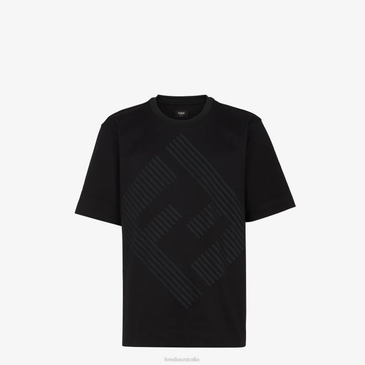 Men Apparel Fendi HP0B1972 Jersey T-Shirt Black