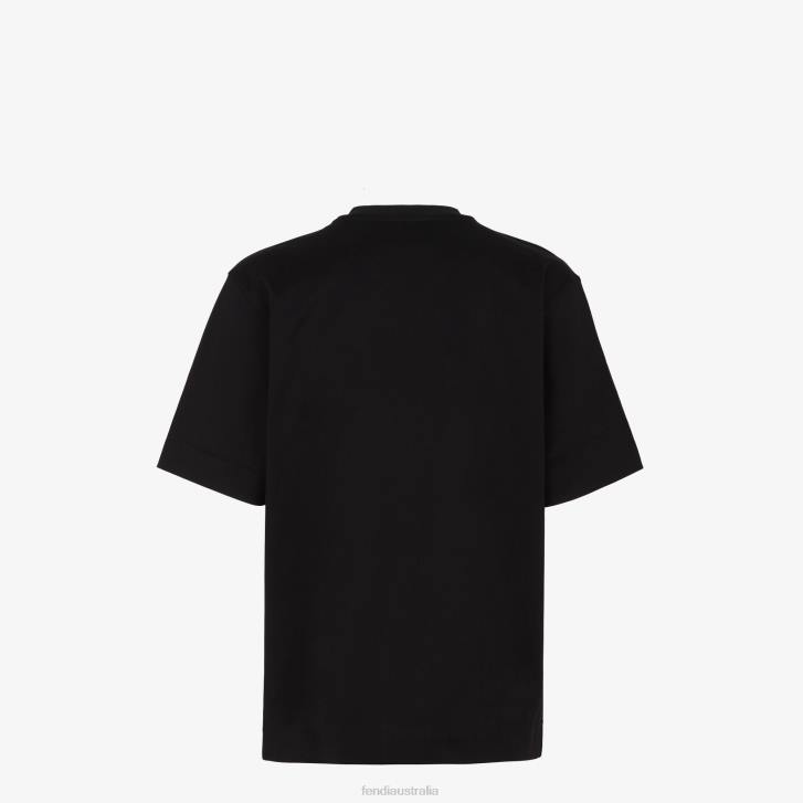 Men Apparel Fendi HP0B1972 Jersey T-Shirt Black