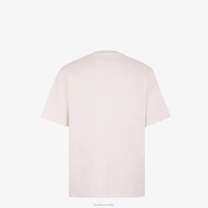 Men Apparel Fendi HP0B1977 Jersey T-Shirt White