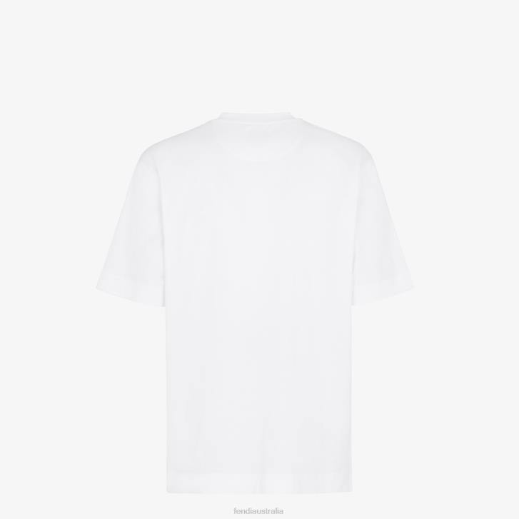 Men Apparel Fendi HP0B2003 Jersey T-Shirt White