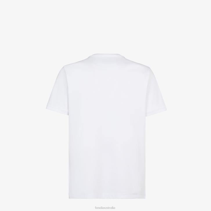 Men Apparel Fendi HP0B2006 Jersey T-Shirt White