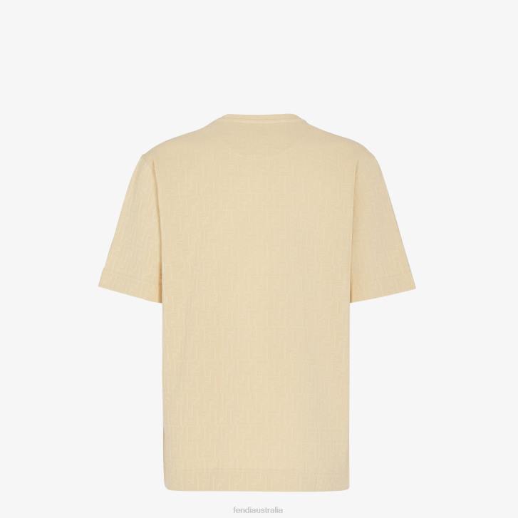 Men Apparel Fendi HP0B2012 Jersey T-Shirt Beige