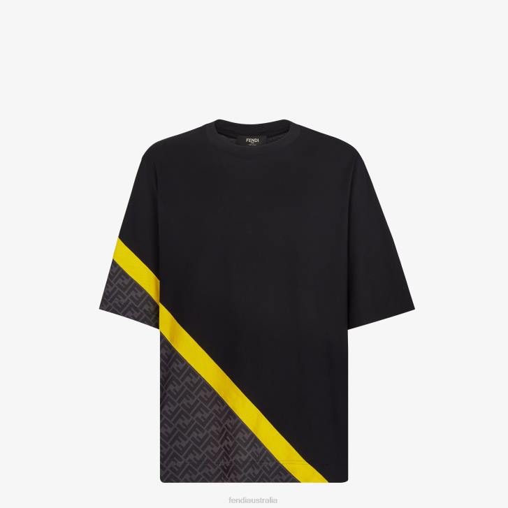 Men Apparel Fendi HP0B2016 Jersey T-Shirt Black