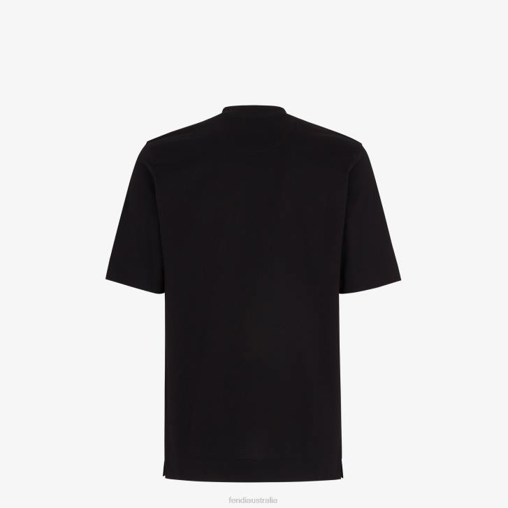 Men Apparel Fendi HP0B2052 Jersey T-Shirt Black