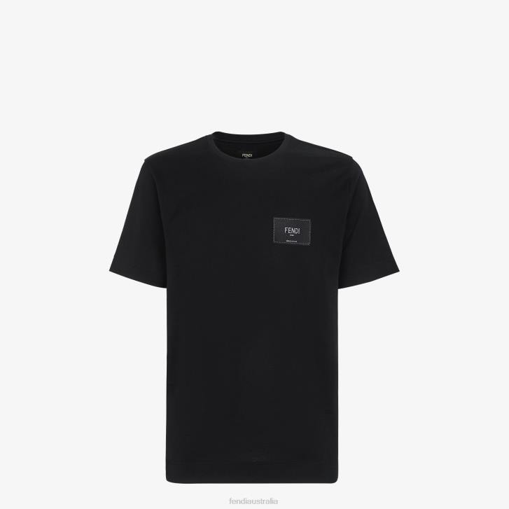 Men Apparel Fendi HP0B2059 Jersey T-Shirt Black