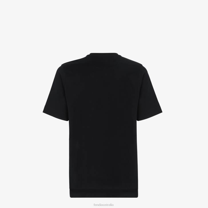 Men Apparel Fendi HP0B2059 Jersey T-Shirt Black