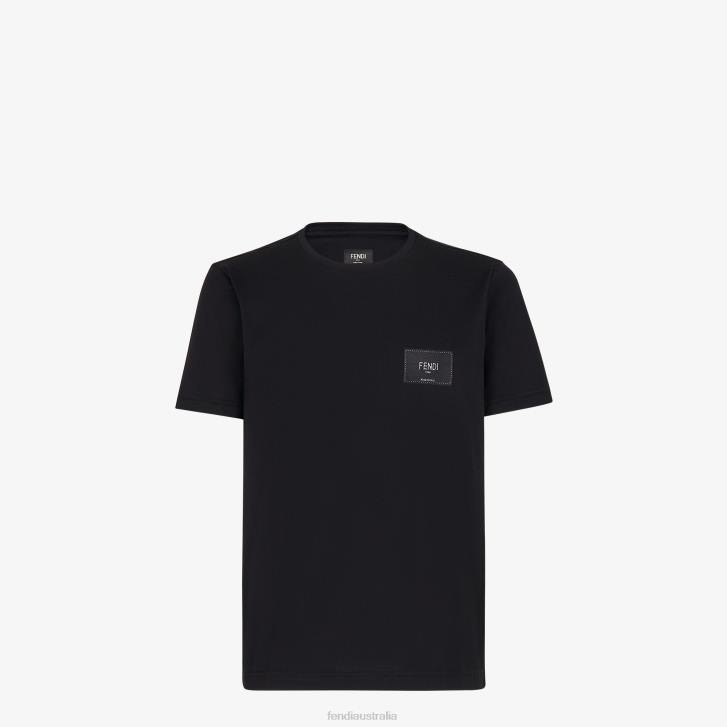 Men Apparel Fendi HP0B2148 Jersey T-Shirt Black