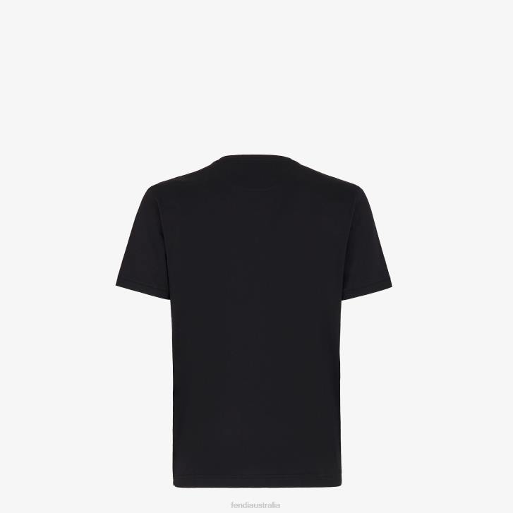 Men Apparel Fendi HP0B2148 Jersey T-Shirt Black