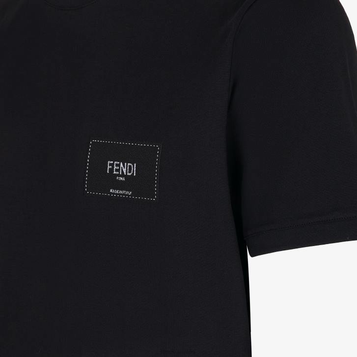 Men Apparel Fendi HP0B2148 Jersey T-Shirt Black