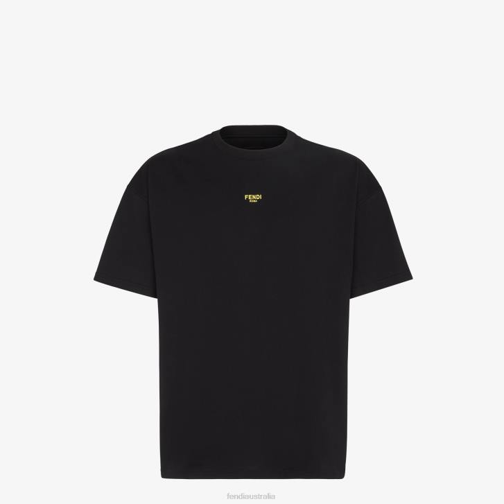 Men Apparel Fendi HP0B2150 Jersey T-Shirt Black