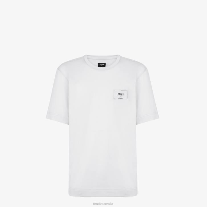 Men Apparel Fendi HP0B2204 Jersey T-Shirt White