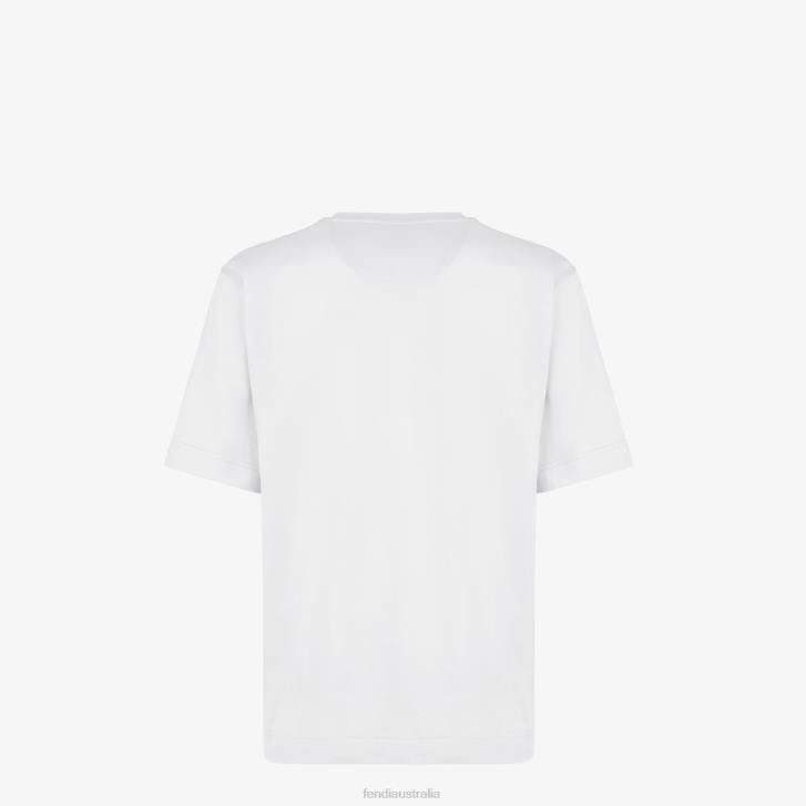 Men Apparel Fendi HP0B2204 Jersey T-Shirt White