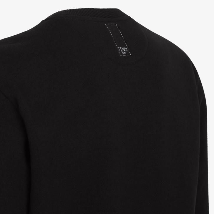 Men Apparel Fendi HP0B2141 Cotton Sweatshirt Black