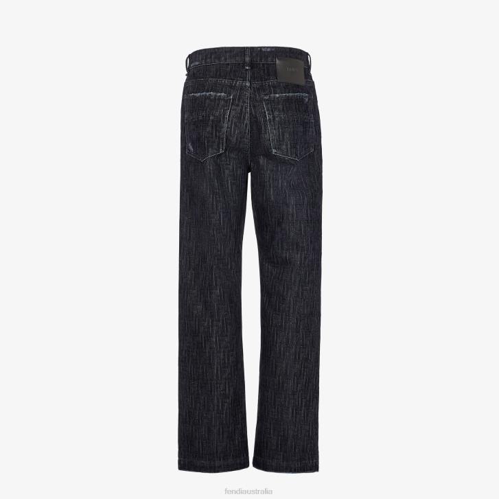 Men Apparel Fendi HP0B1905 Denim Pants Blue