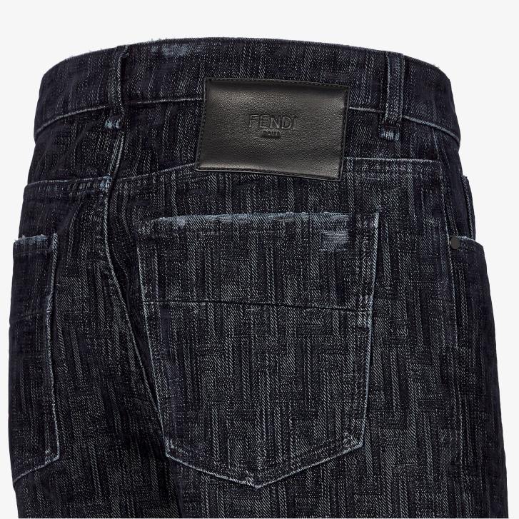 Men Apparel Fendi HP0B1905 Denim Pants Blue