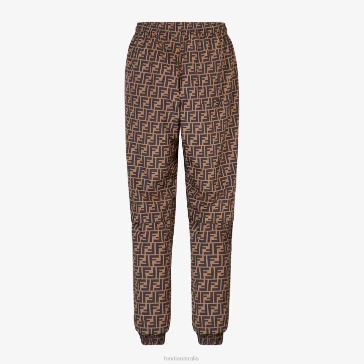 Men Apparel Fendi HP0B1993 Nylon Pants Brown