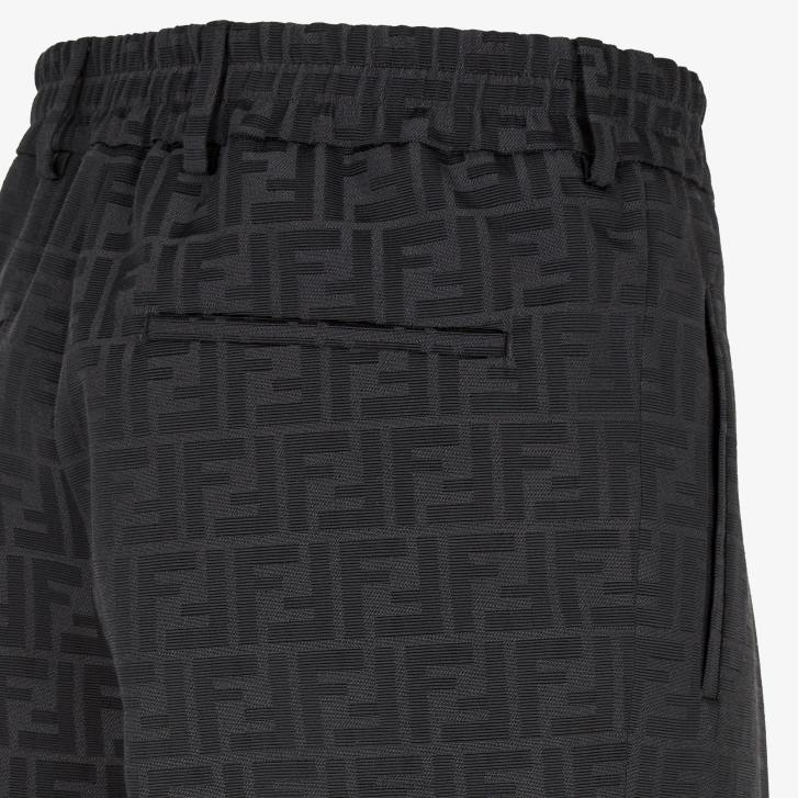 Men Apparel Fendi HP0B1995 Fabric Pants Black