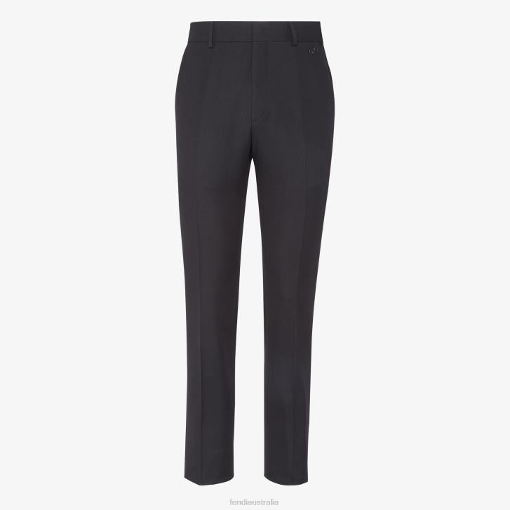 Men Apparel Fendi HP0B2110 Wool Pants Black