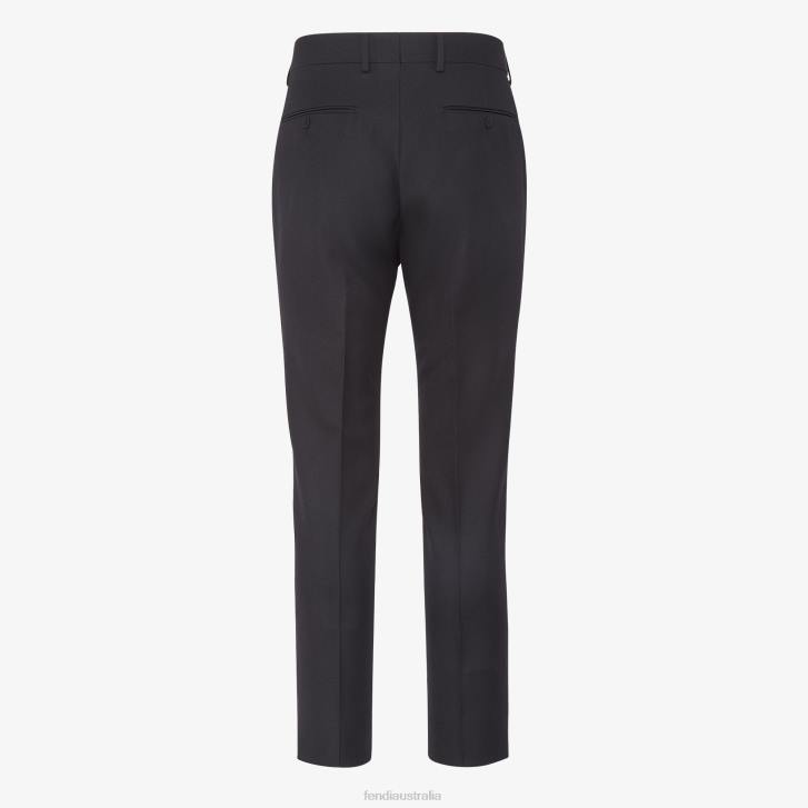 Men Apparel Fendi HP0B2110 Wool Pants Black