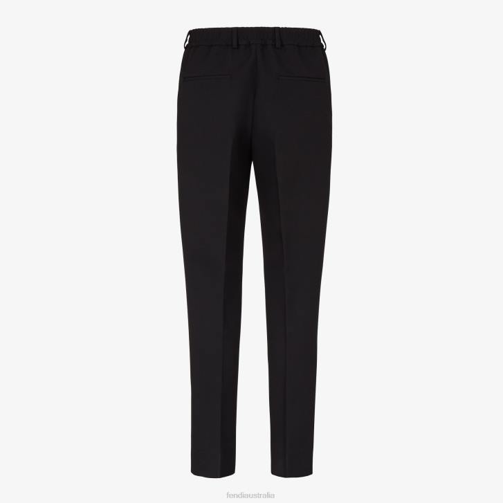 Men Apparel Fendi HP0B2115 Wool Pants Black