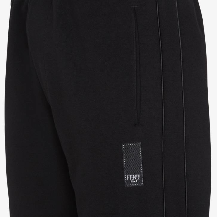 Men Apparel Fendi HP0B2151 Jersey Trousers Black