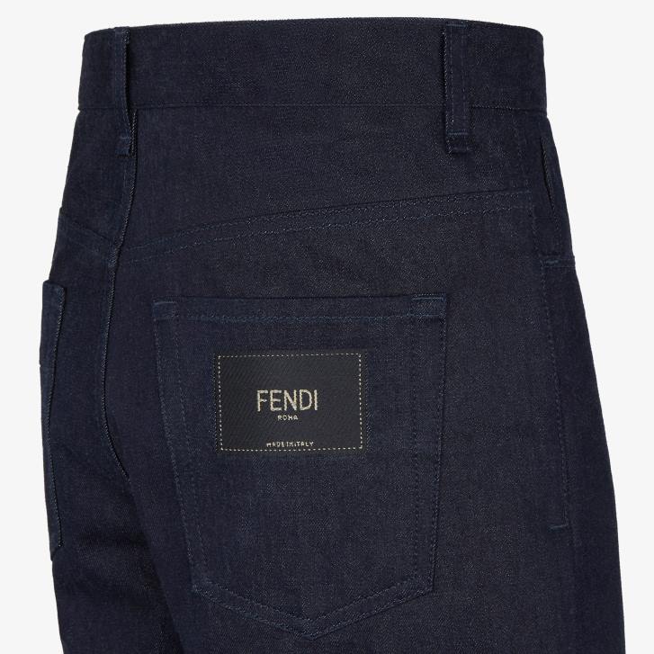 Men Apparel Fendi HP0B2155 Denim Jeans Blue