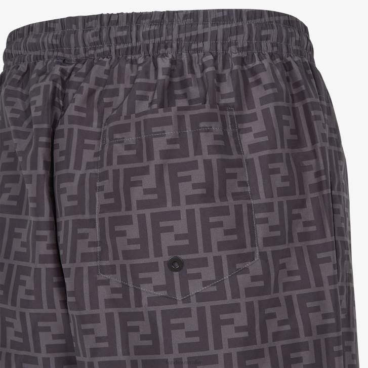 Men Apparel Fendi HP0B2199 Nylon Pants Black