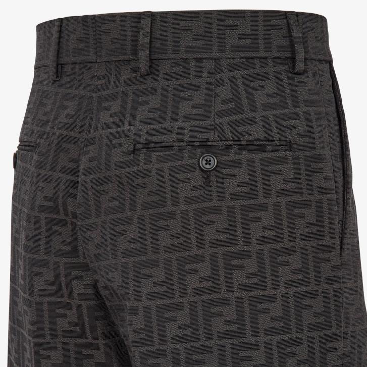 Men Apparel Fendi HP0B2200 Fabric Pants Black