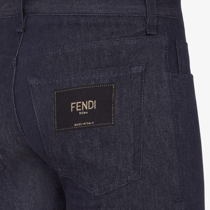 Men Apparel Fendi HP0B2206 Denim Jeans Blue