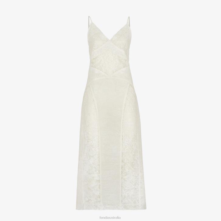 Women Apparel Fendi HP0B1007 Lace Dress White