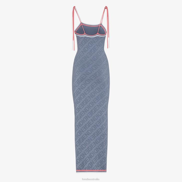 Women Apparel Fendi HP0B1018 Viscose Dress Blue