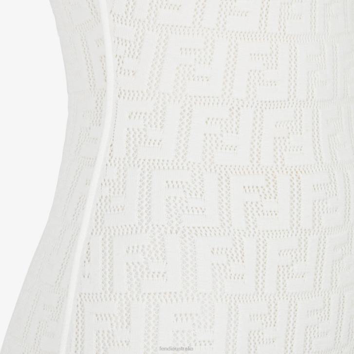 Women Apparel Fendi HP0B1071 Viscose Dress White