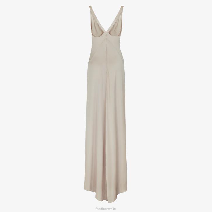 Women Apparel Fendi HP0B1194 Dress In Dove Satin Beige