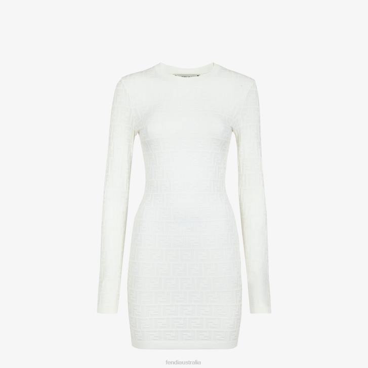 Women Apparel Fendi HP0B980 Viscose Dress White