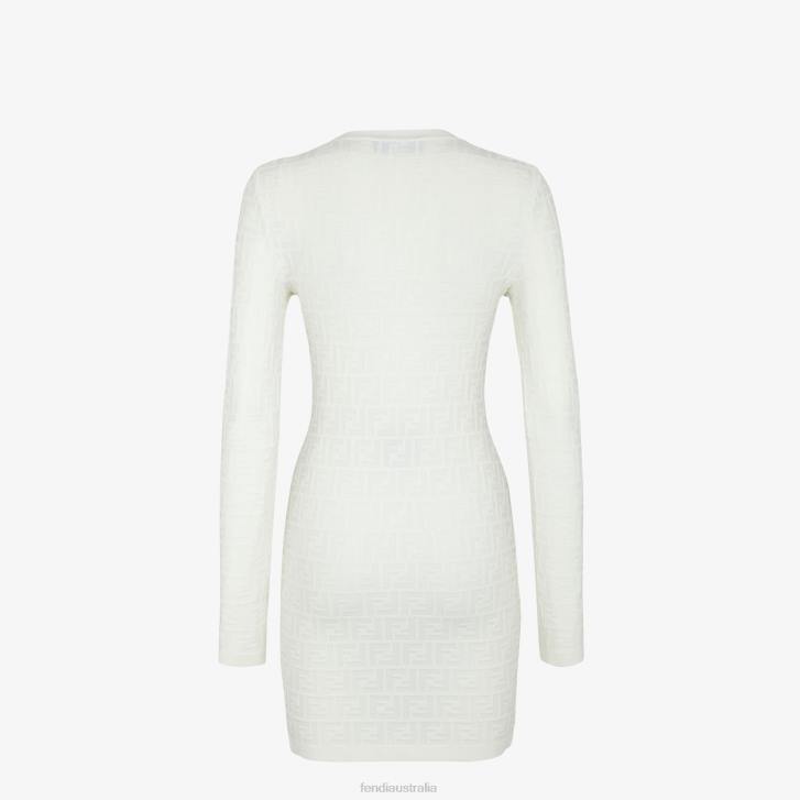 Women Apparel Fendi HP0B980 Viscose Dress White