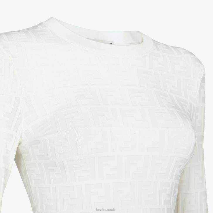 Women Apparel Fendi HP0B980 Viscose Dress White