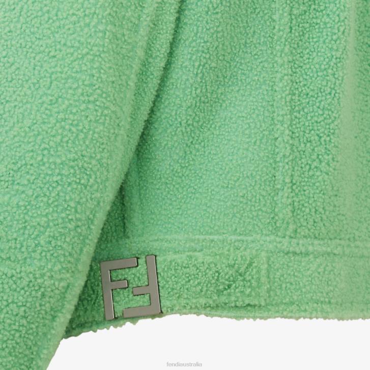 Women Apparel Fendi HP0B1094 Shearling Jacket Green