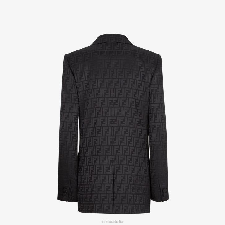 Women Apparel Fendi HP0B1131 Silk Jacket Black