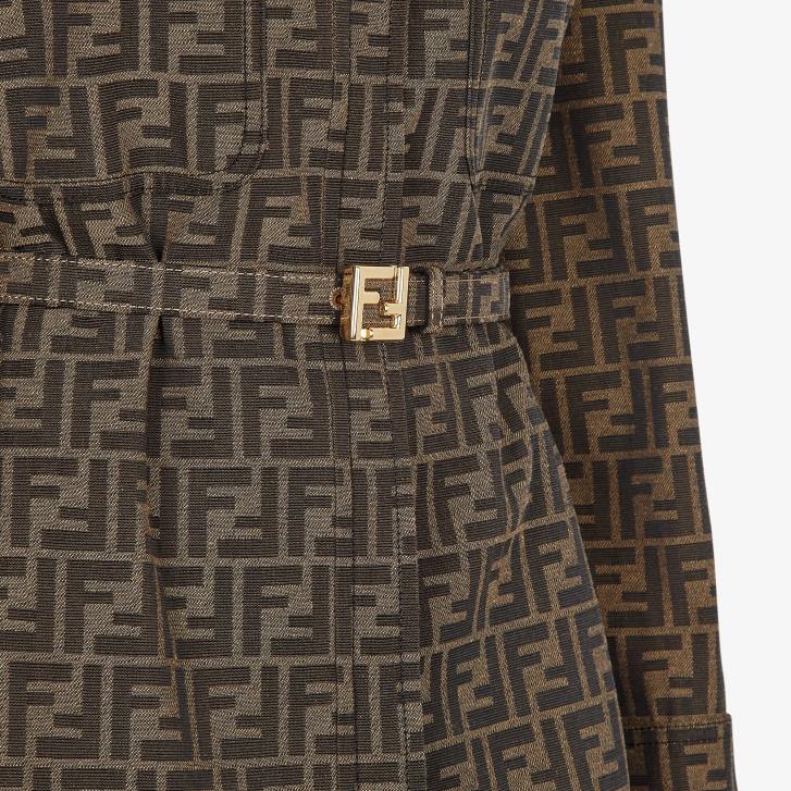 Women Apparel Fendi HP0B974 Canvas Go-To Jacket Brown