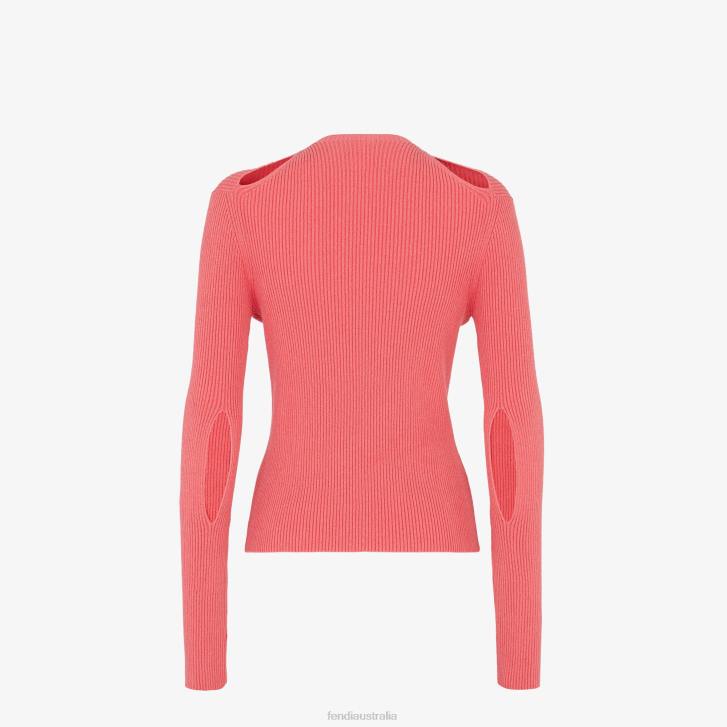 Women Apparel Fendi HP0B1028 Cotton Cardigan Pink