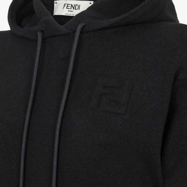 Women Apparel Fendi HP0B1181 Eco-Cashmere Sweater Black